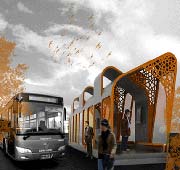 طراحی ایستگاه اتوبوس brt (مسابقه)