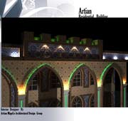 ظراحی مسجد امام محمد اقر (ع) روستای پائین محله